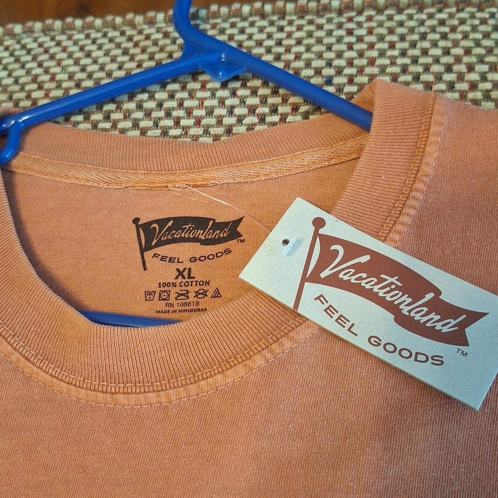 Vacationland Orange Graphic T-Shirt - Picture 4 of 11